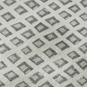 Luxury Washable Indoor/Outdoor The Reserve Gray 8\' x 8\' Round Rug