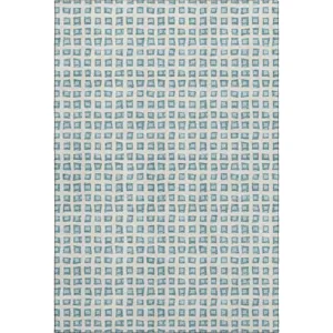 Luxury Washable Indoor/Outdoor The Reserve Teal 9\' x 12\' Rug