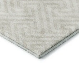 Luxury Washable Indoor/Outdoor The Reserve Beige 9\' x 12\' Rug