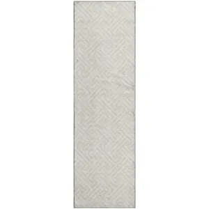 Luxury Washable Indoor/Outdoor The Reserve Beige 2\'3\" x 7\'6\" Runner Rug