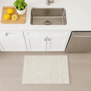 Luxury Washable Indoor/Outdoor The Reserve Beige 1\'8\" x 2\'6\" Rug