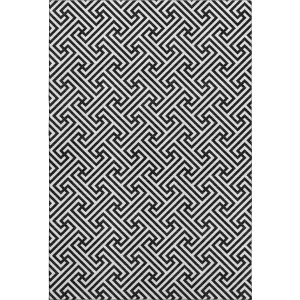 Luxury Washable Indoor/Outdoor The Reserve Black Rug