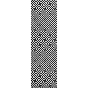 Luxury Washable Indoor/Outdoor The Reserve Black 2'3