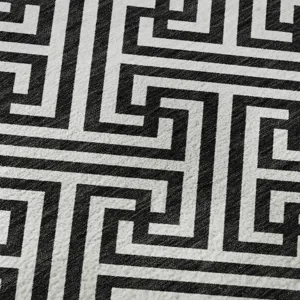 Luxury Washable Indoor/Outdoor The Reserve Black 8\' x 10\' Rug