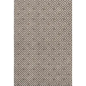 Luxury Washable Indoor/Outdoor The Reserve Coffee 5\' x 7\'6\" Rug
