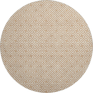 Luxury Washable Indoor/Outdoor The Reserve Copper 8' x 8' Round Rug