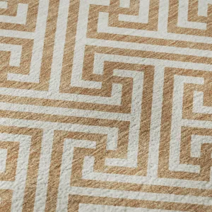 Luxury Washable Indoor/Outdoor The Reserve Copper 1\'8\" x 2\'6\" Rug