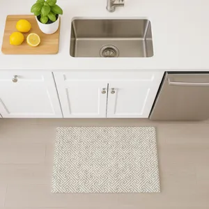 Luxury Washable Indoor/Outdoor The Reserve Flax 1\'8\" x 2\'6\" Rug