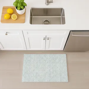 Luxury Washable Indoor/Outdoor The Reserve Sky 1\'8\" x 2\'6\" Rug