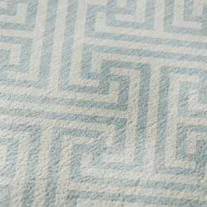 Luxury Washable Indoor/Outdoor The Reserve Sky 1\'8\" x 2\'6\" Rug