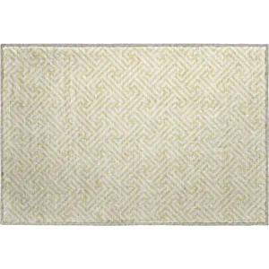 Luxury Washable Indoor/Outdoor The Reserve Wheat 1\'8\" x 2\'6\" Rug
