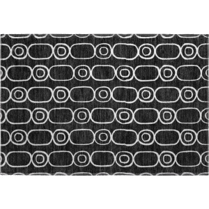 Luxury Washable Indoor/Outdoor The Reserve Black Rug
