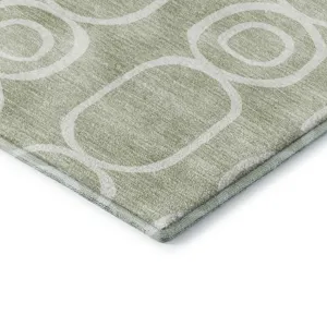 Luxury Washable Indoor/Outdoor The Reserve Celery 5\' x 7\'6\" Rug