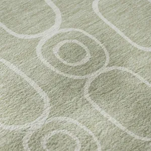 Luxury Washable Indoor/Outdoor The Reserve Celery 5\' x 7\'6\" Rug
