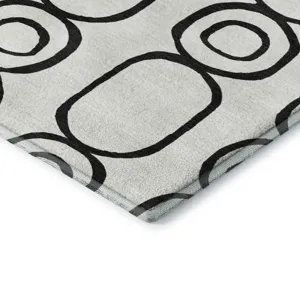 Luxury Washable Indoor/Outdoor The Reserve Ivory 10\' x 14\' Rug