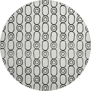 Luxury Washable Indoor/Outdoor The Reserve Ivory 8\' x 8\' Round Rug