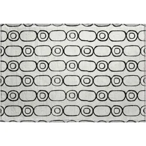 Luxury Washable Indoor/Outdoor The Reserve Ivory 1\'8\" x 2\'6\" Rug