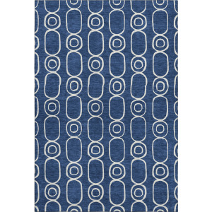 Luxury Washable Indoor/Outdoor The Reserve Navy Rug