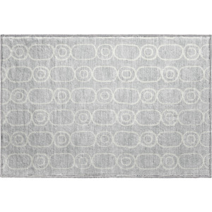 Luxury Washable Indoor/Outdoor The Reserve Silver Rug