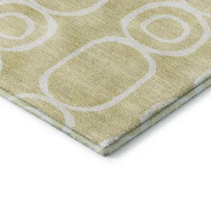 Luxury Washable Indoor/Outdoor The Reserve Wheat 10\' x 14\' Rug