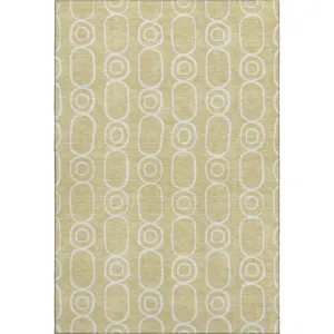 Luxury Washable Indoor/Outdoor The Reserve Wheat 10\' x 14\' Rug