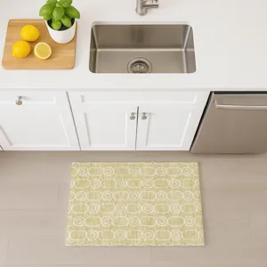 Luxury Washable Indoor/Outdoor The Reserve Wheat 1\'8\" x 2\'6\" Rug