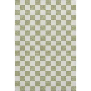 Luxury Washable Indoor/Outdoor The Reserve Aloe 10\' x 14\' Rug