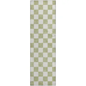 Luxury Washable Indoor/Outdoor The Reserve Aloe 2\'3\" x 7\'6\" Runner Rug