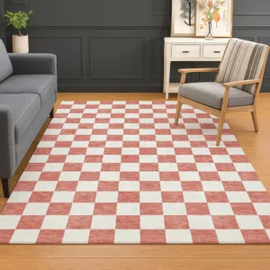 Luxury Washable Indoor/Outdoor The Reserve Coral 5\' x 7\'6\" Rug
