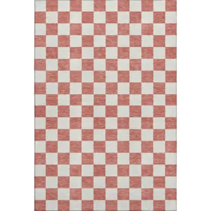 Luxury Washable Indoor/Outdoor The Reserve Coral 5\' x 7\'6\" Rug