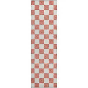 Luxury Washable Indoor/Outdoor The Reserve Coral 2\'3\" x 7\'6\" Runner Rug