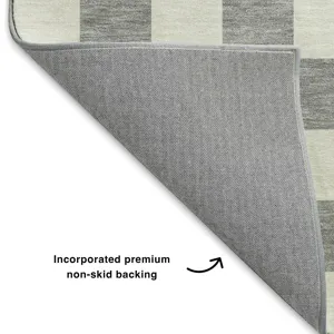 Luxury Washable Indoor/Outdoor The Reserve Gray 2\'6\" x 3\'10\" Rug
