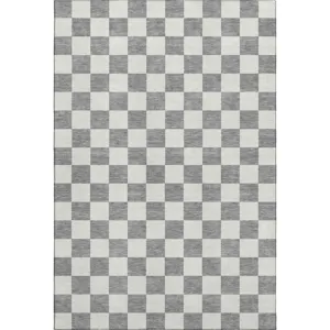 Luxury Washable Indoor/Outdoor The Reserve Gray 2\'6\" x 3\'10\" Rug