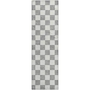 Luxury Washable Indoor/Outdoor The Reserve Gray 2\'3\" x 7\'6\" Runner Rug