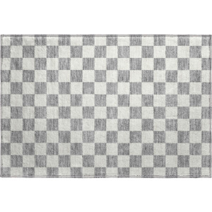 Luxury Washable Indoor/Outdoor The Reserve Gray Rug