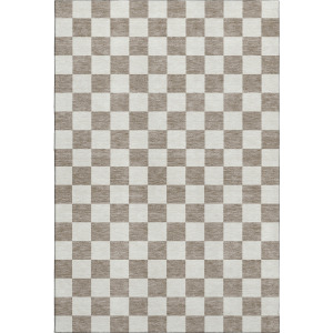 Luxury Washable Indoor/Outdoor The Reserve Khaki Rug