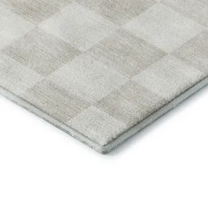 Luxury Washable Indoor/Outdoor The Reserve Linen 8\' x 8\' Round Rug