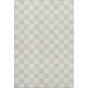 Luxury Washable Indoor/Outdoor The Reserve Linen 5\' x 7\'6\" Rug