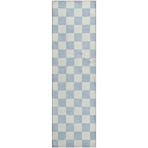 Luxury Washable Indoor/Outdoor The Reserve Sky 2\'3\" x 7\'6\" Runner Rug