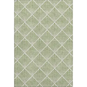 Luxury Washable Indoor/Outdoor The Reserve Aloe 8\' x 10\' Rug