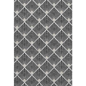 Luxury Washable Indoor/Outdoor The Reserve Black Rug
