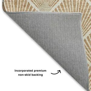 Luxury Washable Indoor/Outdoor The Reserve Copper 2\'3\" x 7\'6\" Runner Rug