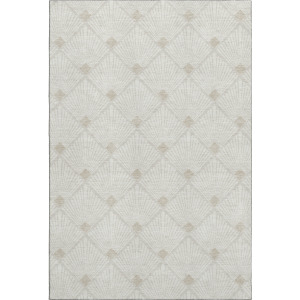 Luxury Washable Indoor/Outdoor The Reserve Ivory Rug