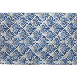 Luxury Washable Indoor/Outdoor The Reserve Navy Rug