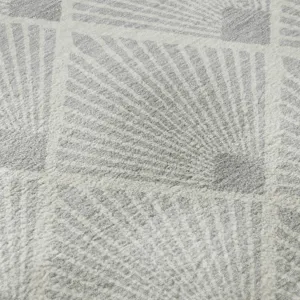 Luxury Washable Indoor/Outdoor The Reserve Silver 2\'6\" x 3\'10\" Rug