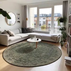 Tuscany Green 4\' x 4\' Round Rug