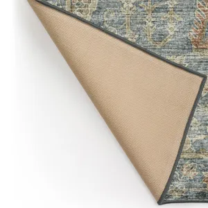 Tuscany Teal 2\'6\" x 12\' Runner Rug