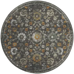 Tuscany Gray 6\' x 6\' Round Rug