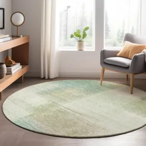 Luxury Washable Trevi Fern 8\' x 8\' Round Rug