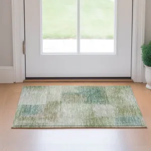 Luxury Washable Trevi Fern 1\'8\" x 2\'6\" Rug